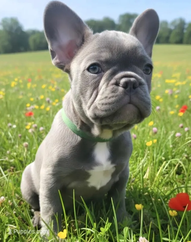 Dark Green Collar – French Bulldog puppy for sale in Poulsbo, WA