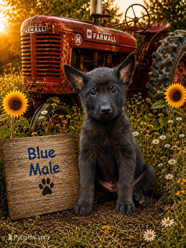 Blue Male  – German Shepherd Dog puppy for sale in Canistota, SD