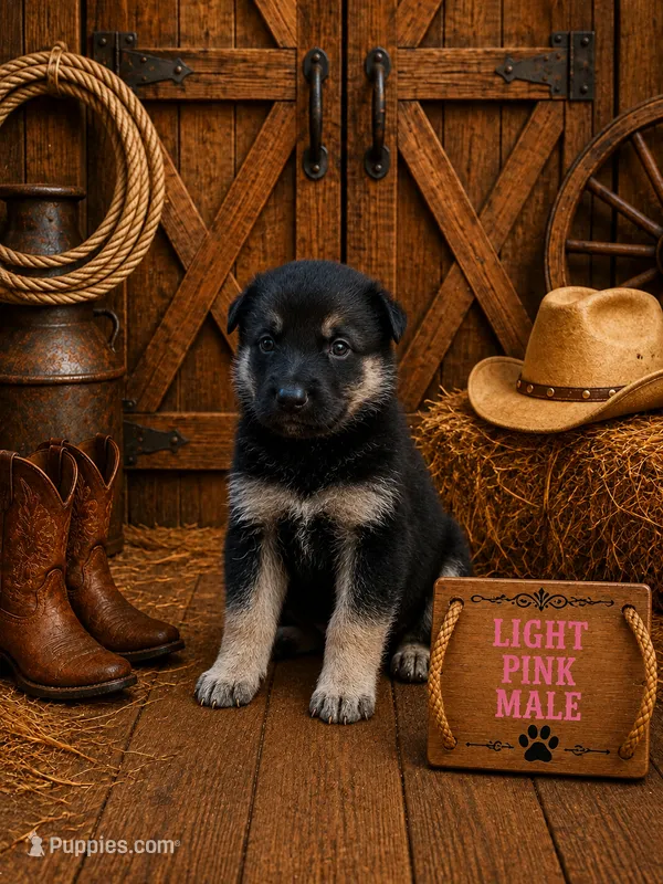 pink male – German Shepherd Dog puppy for sale in Canistota, SD