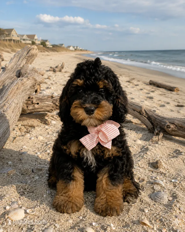 Hera  – Miniature Bernedoodle puppy for sale in Newport, NC