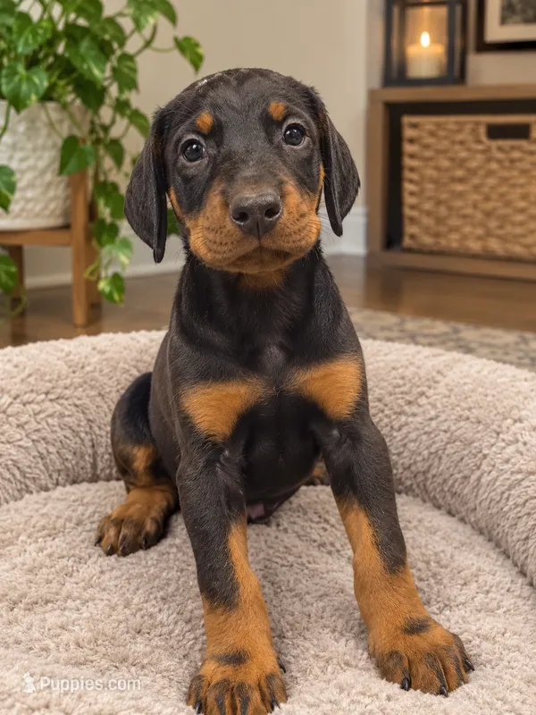 Black male 1 – Doberman Pinscher puppy for sale in Villanow, GA