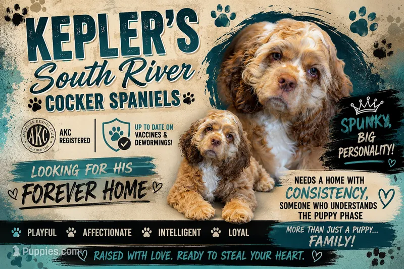 Stanley – Cocker Spaniel puppy for sale in Zanesville, OH