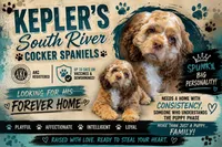 Stanley, a male Cocker Spaniel for sale in Zanesville, OH – 1 of 9