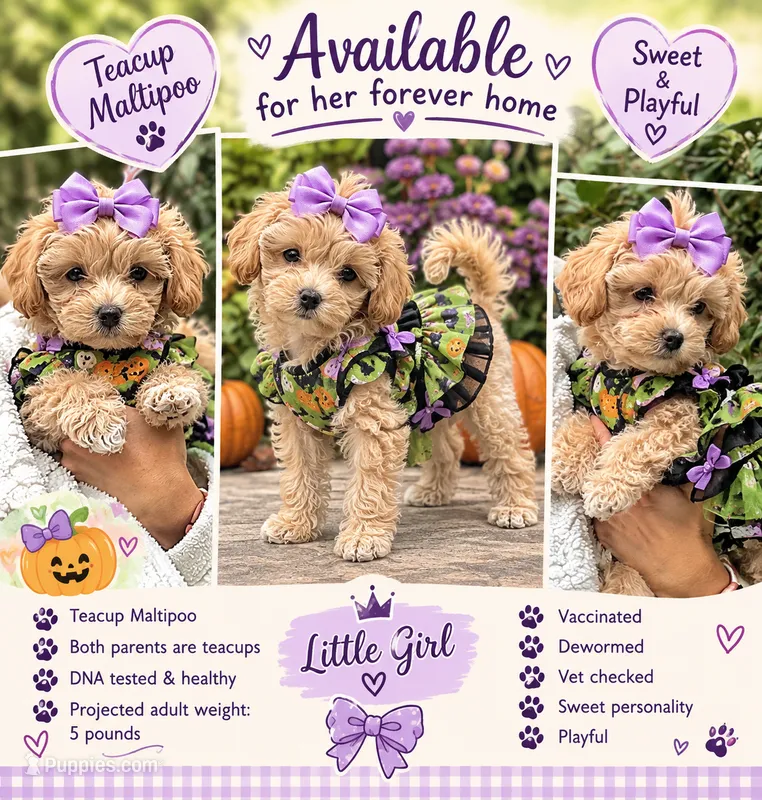 Maple Korean Teacup – Maltipoo, Poodle - Toy  puppy for sale in Charlotte, NC