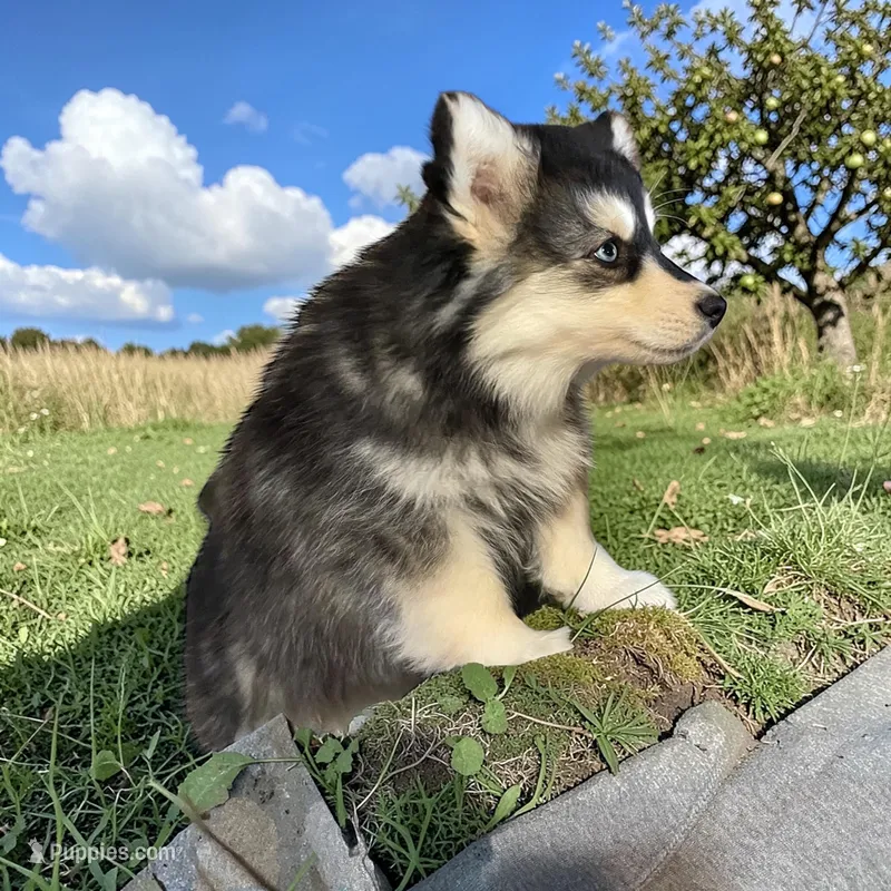 Timber  – Pomsky puppy for sale in Madison, VA