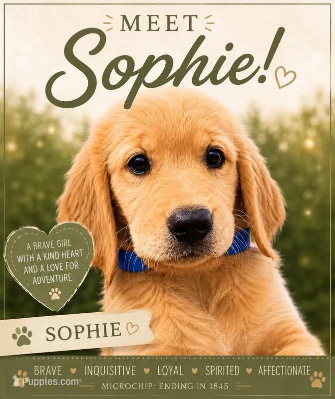 Sophie, a female Golden Retriever for sale in Brooksville, FL – 1 of 5