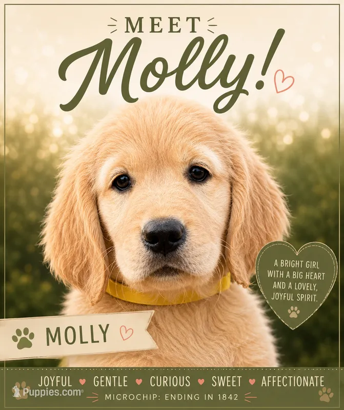 Molly, a female Golden Retriever for sale in Brooksville, FL – 1 of 5