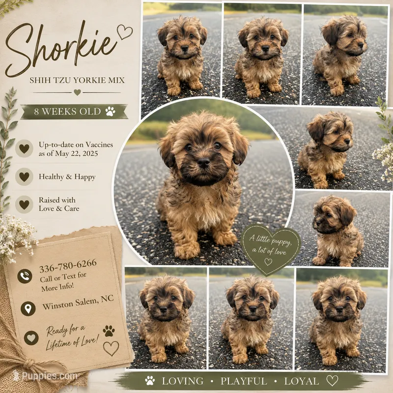 louie (shorkie) – Shih Tzu, Yorkshire Terrier puppy for sale in Winston-Salem, NC