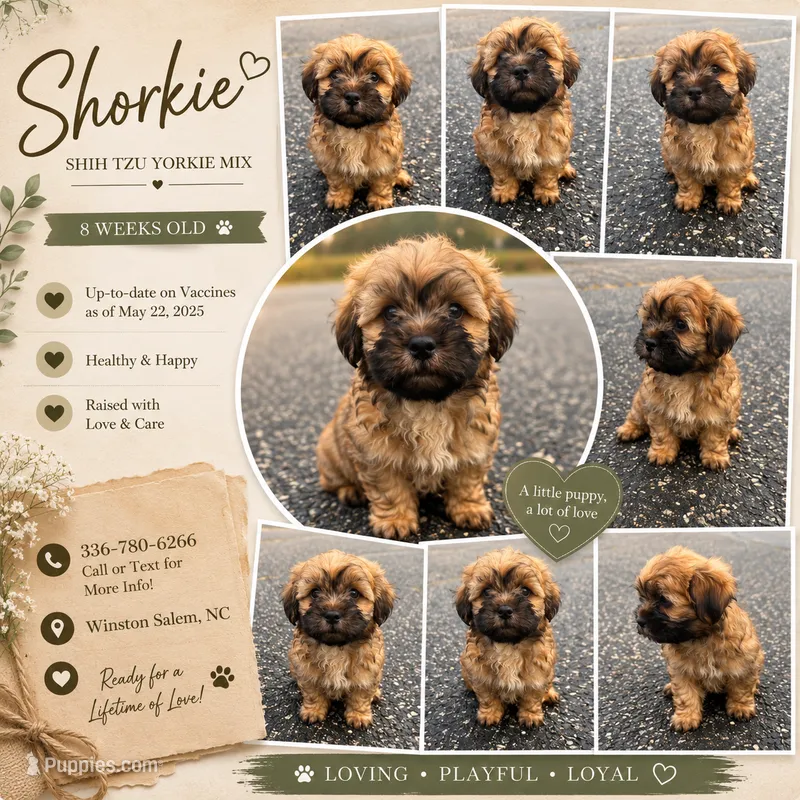 milo (shorkie) – Shih Tzu, Yorkshire Terrier puppy for sale in Winston-Salem, NC