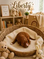 Liberty, a female Miniature Goldendoodle for sale in Huntsville, AL – 3 of 4