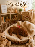 Sparkle, a female Miniature Goldendoodle for sale in Huntsville, AL – 3 of 4