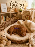 Glory, a female Miniature Goldendoodle for sale in Huntsville, AL – 4 of 4