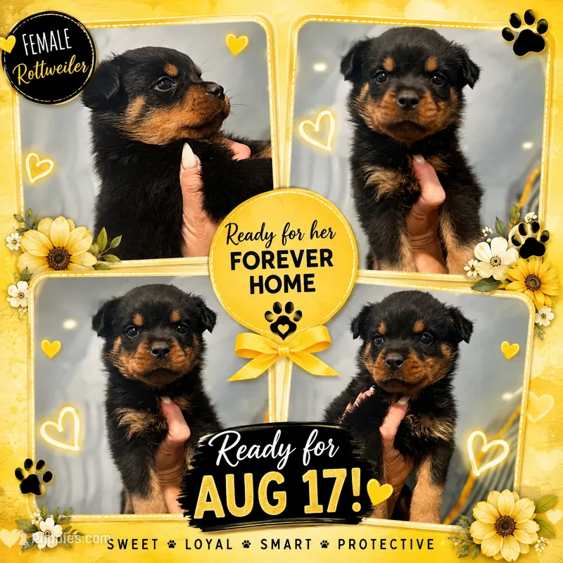 Linda – Rottweiler puppy for sale in Arcadia, FL