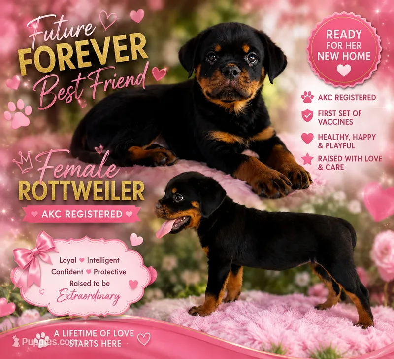 Linda – Rottweiler puppy for sale in Arcadia, FL