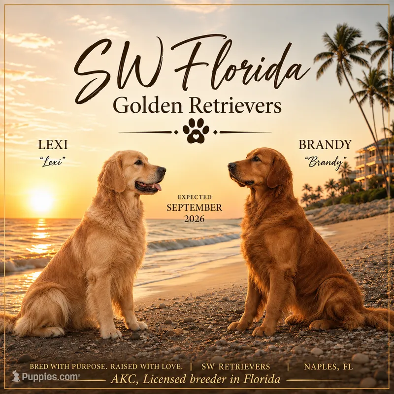 Golden Retrievers (EXPECTED in September) – Golden Retriever puppy for sale in Naples, FL
