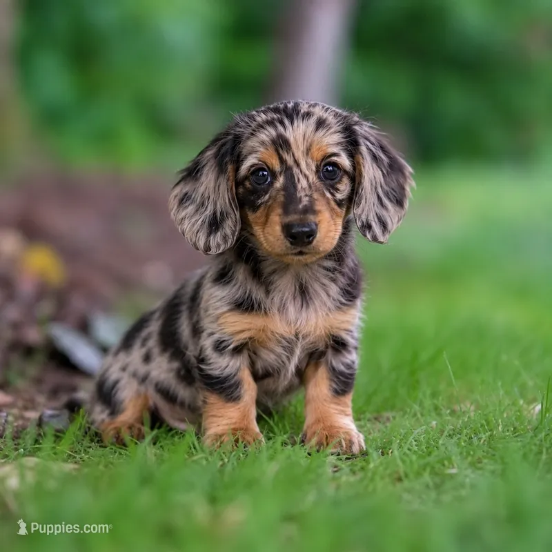 Winston – Gorgeous Silver Dapple Mini Dachshund 💙 – Miniature Dachshund puppy for sale in Lancaster, PA