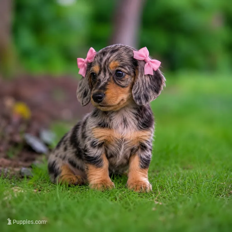Willow 💗 Stunning Silver Dapple Mini Dachshund Girl ✨ – Miniature Dachshund puppy for sale in Lancaster, PA