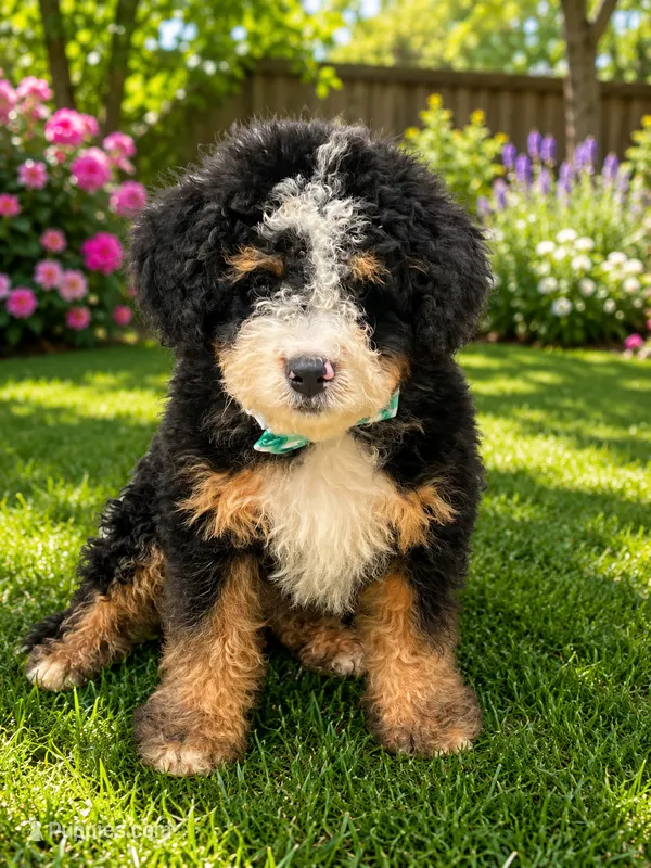 Hugo – Miniature Bernedoodle puppy for sale in Monee, IL