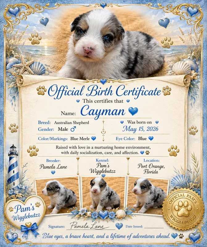 Cayman Blue – Australian Shepherd puppy for sale in Port Orange, FL