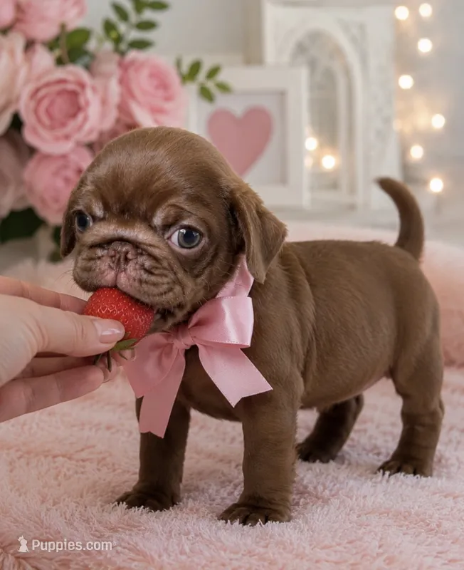 Chocolate pug female Mishka – Pug puppy for sale in Brewster, NY