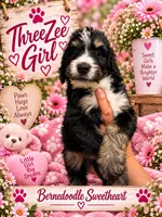 ThreeZee, a female Bernedoodle for sale in Fort Worth, TX – 1 of 1
