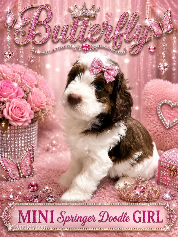 MINI ButterFly Girl – Springer Doodle puppy on hold in Fort Worth, TX