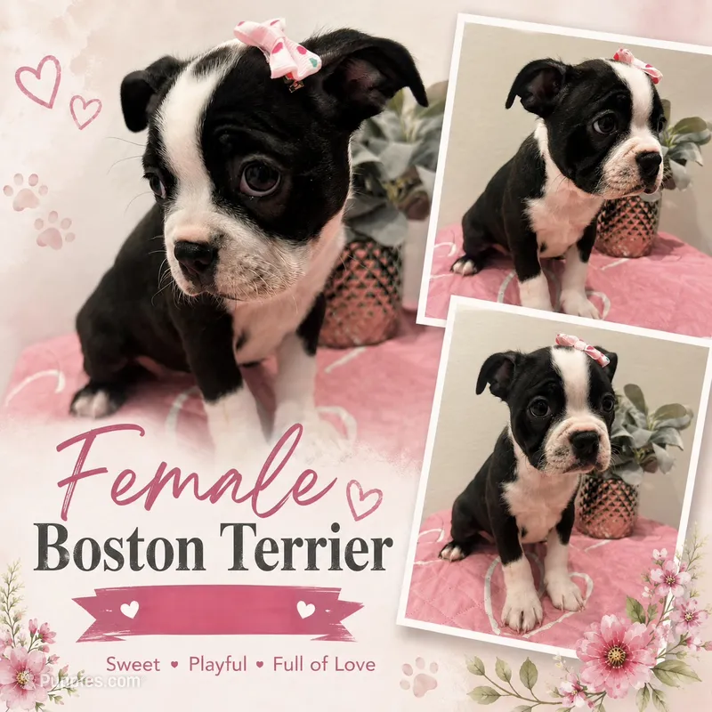 Moo-moo 💕 – Boston Terrier puppy for sale in Davenport, FL