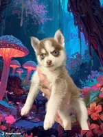 Sapphire Mist-Miniature Husky, a female Pomsky for sale in Denair, CA – 1 of 10