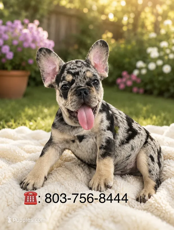 Akc Merle boy  – French Bulldog puppy for sale in Columbia, SC