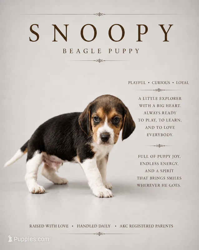 Snoopy – Beagle puppy for sale in Bardstown, KY
