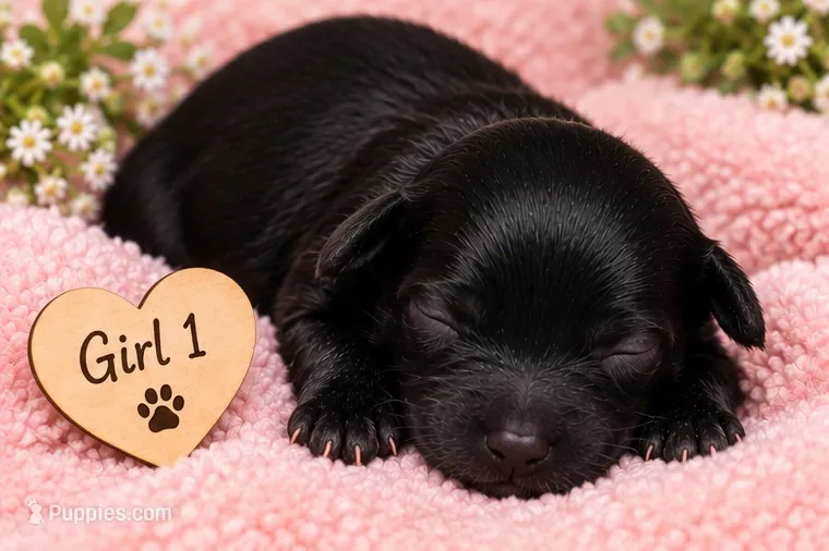 Trix black girl – Doxiepoo, Poodle - Toy  puppy for sale in Riverton, WY