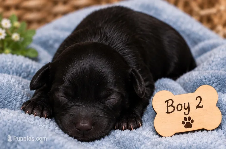 Trix black boy – Doxiepoo, Poodle - Toy  puppy for sale in Riverton, WY