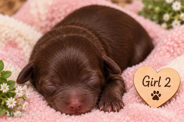 Trix choc girl – Doxiepoo, Poodle - Toy  puppy for sale in Riverton, WY