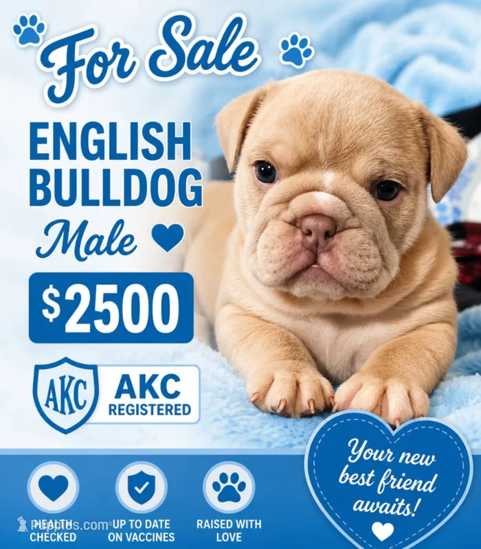Mac – English Bulldog puppy for sale in Colbert, GA