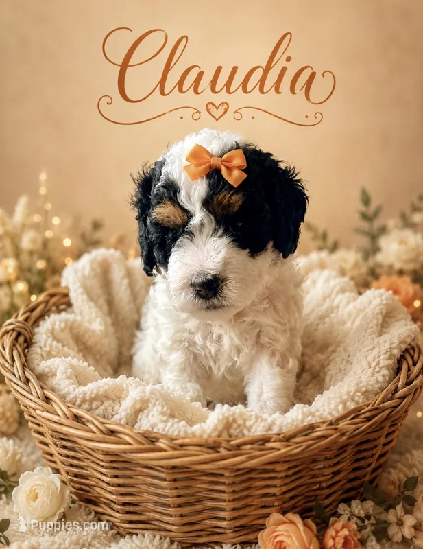 Claudia orange – Poodle - Toy , Miniature Bernedoodle puppy for sale in Spring Hill, FL