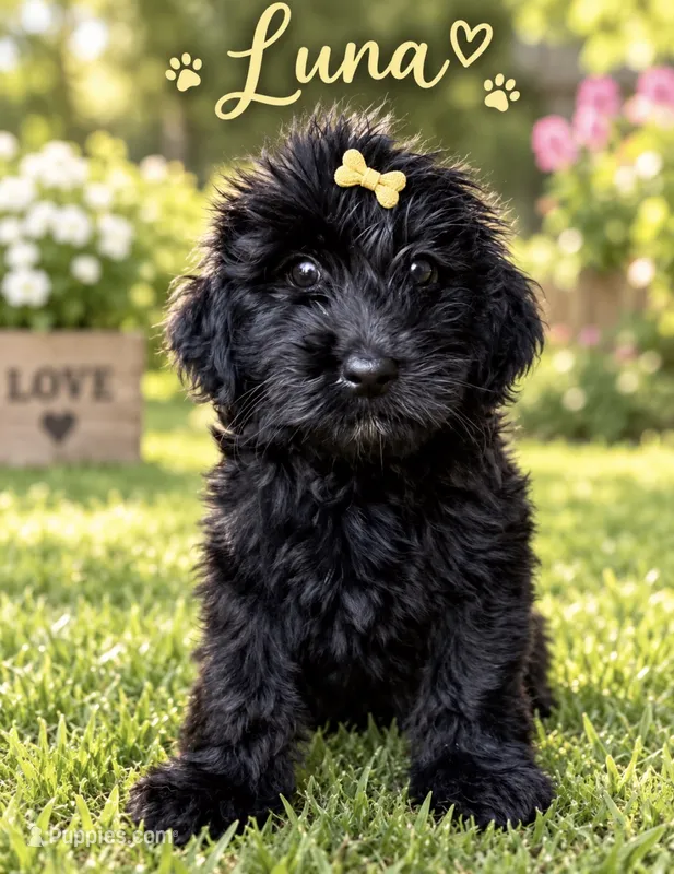 Luna (yellow) – Miniature Bernedoodle, Miniature Aussiedoodle puppy for sale in Spring Hill, FL