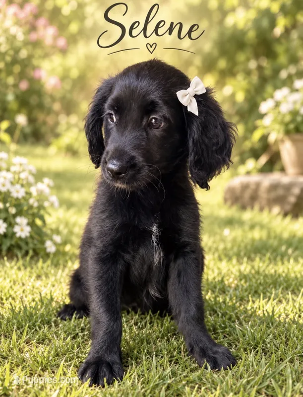 Selene (purple)  – Miniature Bernedoodle, Miniature Aussiedoodle puppy for sale in Spring Hill, FL