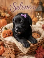 Selene (purple) , a female Miniature Bernedoodle and Miniature Aussiedoodle for sale in Spring Hill, FL – 2 of 10