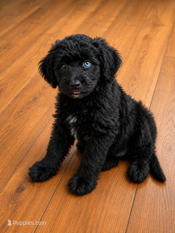 White Collar – Miniature Aussiedoodle puppy for sale in Gainesville, GA