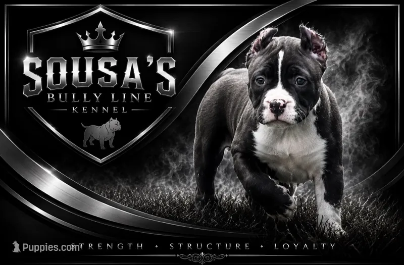 Male pup 1  – American Bully puppy for sale in New Bedford, MA