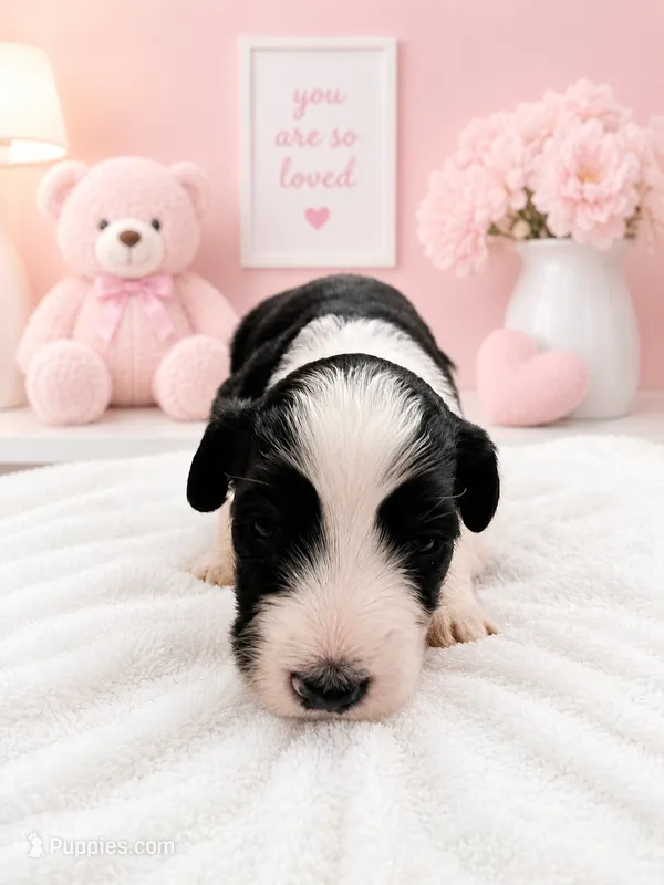 Trixie – Sheepadoodle puppy on hold in Higdon, AL