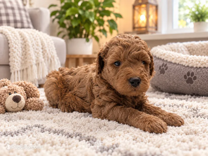 Yellow Female – Miniature Goldendoodle puppy for sale in Fairfield, CA