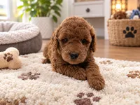 Blue puppy, a male Miniature Goldendoodle for sale in Fairfield, CA – 3 of 4