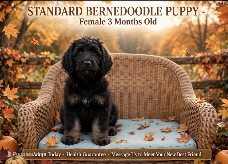 Last Female  – Bernedoodle puppy for sale in Mills River, NC