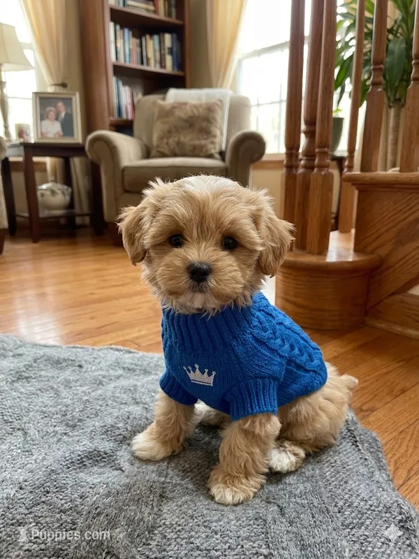 Chloe’s blue boy – Maltipoo, Maltese puppy on hold in Conway, SC