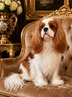 Teddy (Pink Male), a male Cavalier King Charles Spaniel for sale in Asheboro, NC – 3 of 4