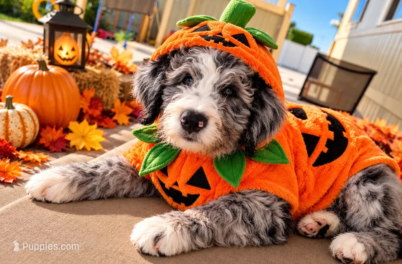 Pebbles – Old English Sheepdog, Bernedoodle puppy for sale in Sheridan, CA
