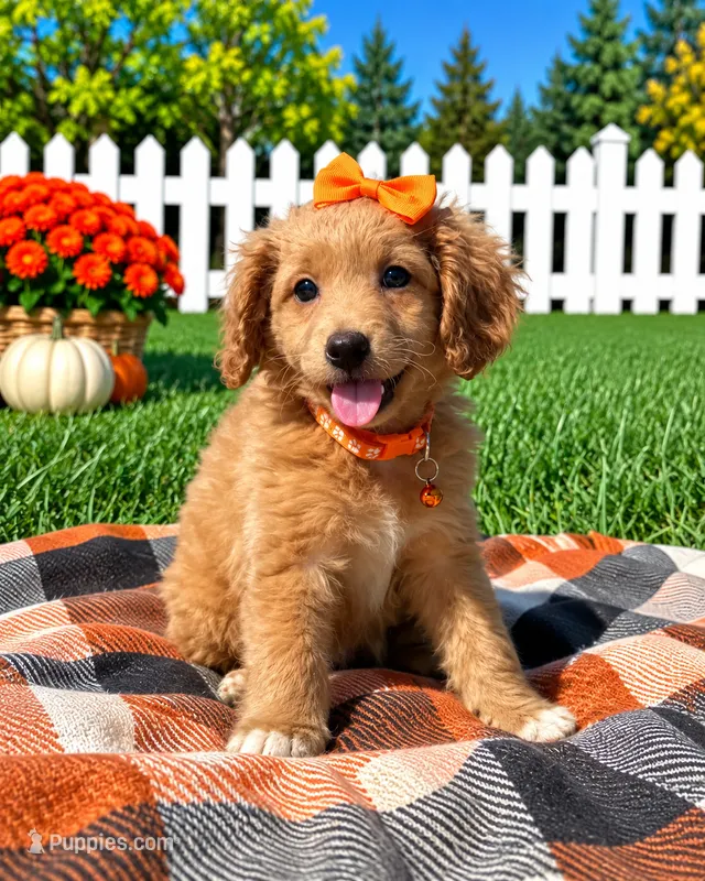 Penny  – Miniature Goldendoodle puppy for sale in Norfolk, NE