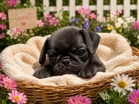 Onyx, a male Pug for sale in Glasgow, KY – 1 of 4