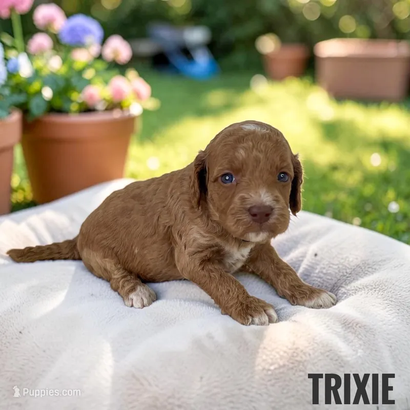 Trixie - F1b Petite – Goldendoodle, Miniature Goldendoodle puppy for sale in Jacksonville, FL